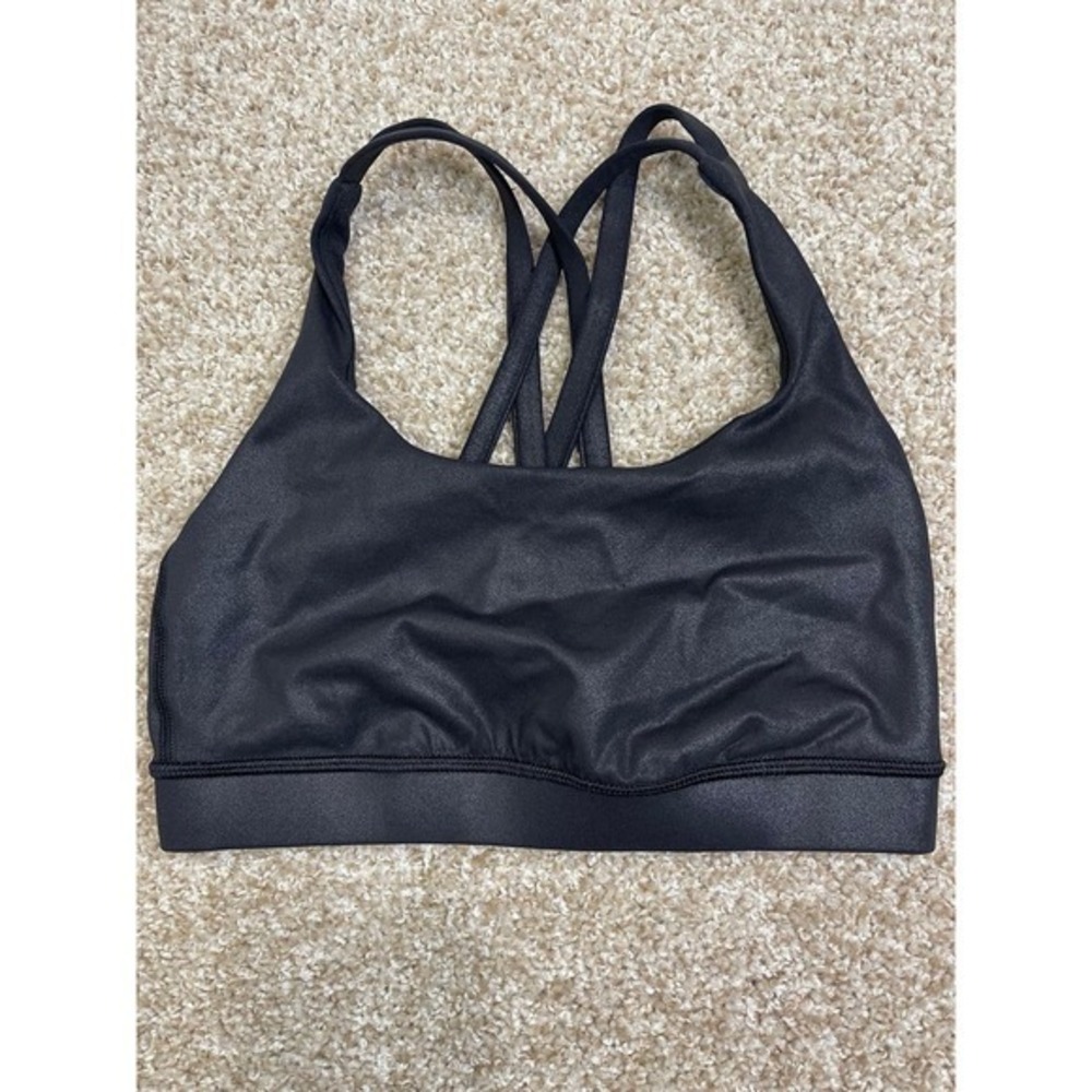 Lululemon Energy Sports Bra Sz  Black - Cup‎ B/C - Medium Support